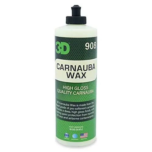 3D Carnauba Wax liquid bottle