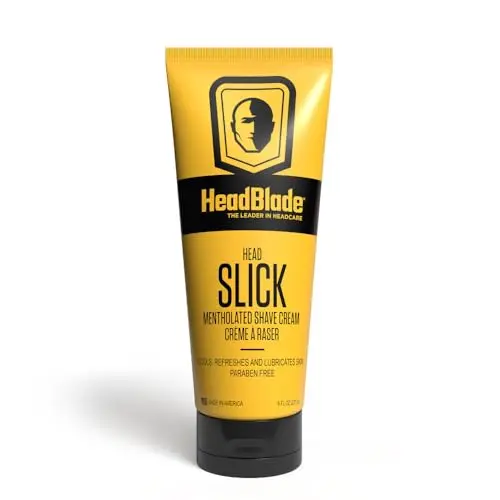 HeadBlade HeadSlick Shave Cream 8 oz bottle for head shaving