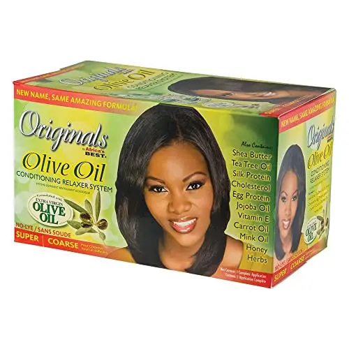 Africa's Best Olive Oil Hair Relaxer Kit box