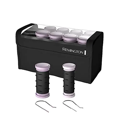 Remington Compact hot rollers set with purple and black design