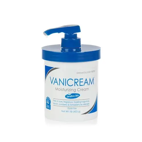Vanicream Moisturizing Skin Cream with pump dispenser for sensitive skin