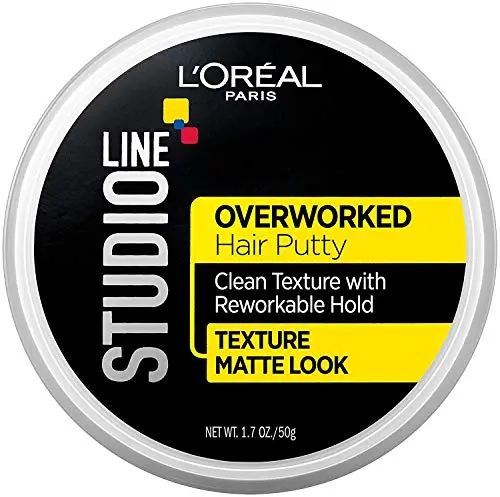 L'Oreal Paris Studio Line Overworked Hair Putty container