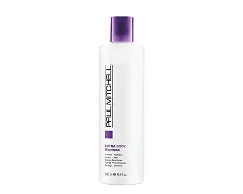 Paul Mitchell Extra-Body Shampoo bottle for fine hair volumizing