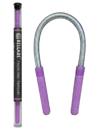 Bellabe manual spring facial hair remover tool in a tube