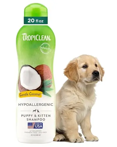 TropiClean gentle puppy shampoo for sensitive skin
