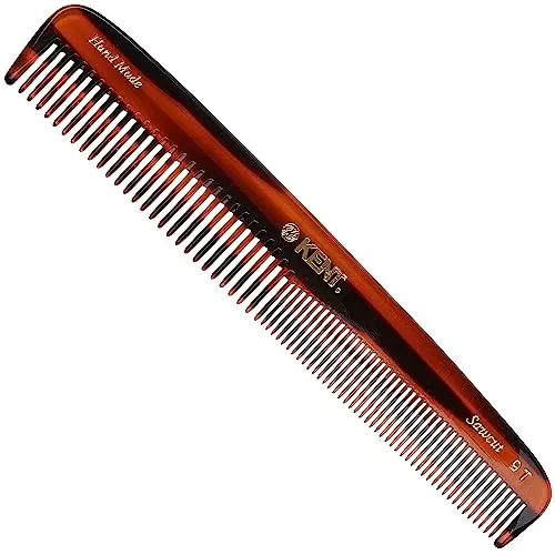 Kent handmade wide and fine tooth comb for fine hair detangling