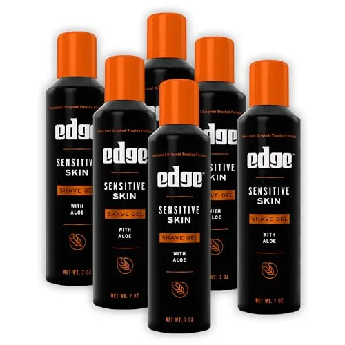 Edge Shaving Gel for Men Sensitive Skin with Aloe 6-Pack
