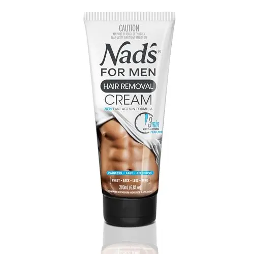 Nad's For Men Hair Removal Cream tube with green and white design