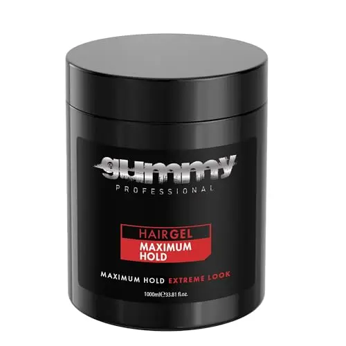 Gummy Professional strong hold styling gel large bottle