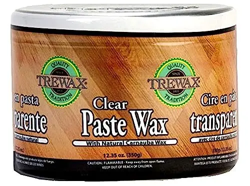 Trewax Paste Wax can with Carnauba for hardwood floors