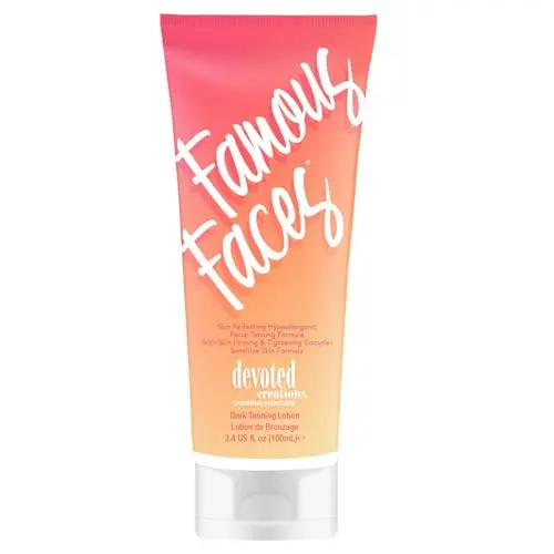 Devoted Creations Famous Faces Hypoallergenic Facial Tanning Lotion