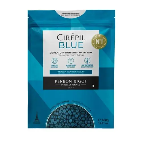Cirepil Blue unscented hard wax beads for sensitive skin hair removal