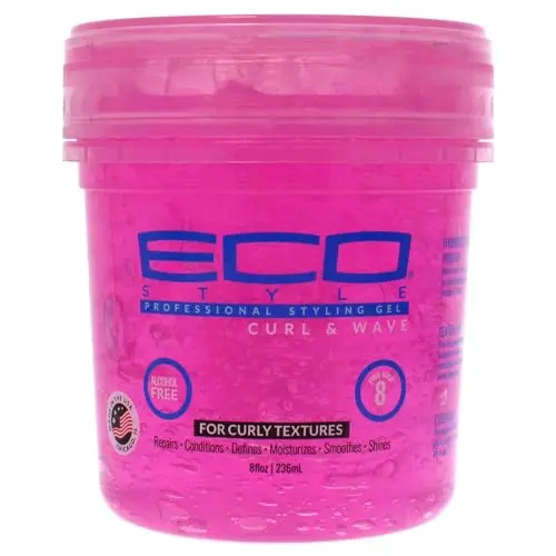 Eco Style Ecoco Hair Gel jar for wavy and curly hair