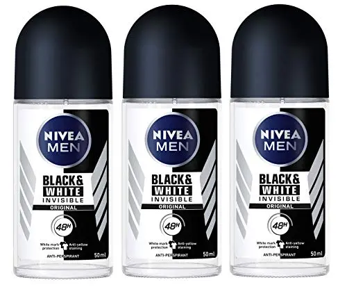 Nivea for Men Invisible for Black & White 48 Hours Deodorant Roll on