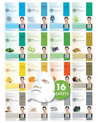DERMAL Korean Collagen Face Mask 16 Pack product image