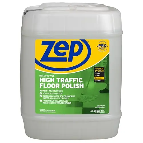 Zep High Traffic Floor Polish 5-gallon pail