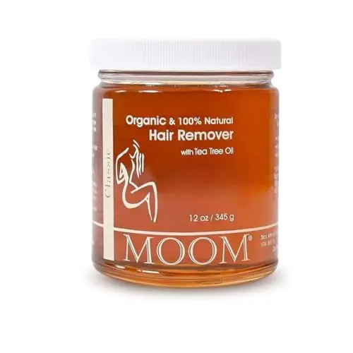 MOOM Organic Sugar Wax with Tea Tree Oil jar