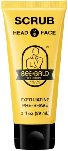 Bee Bald SCRUB Exfoliating Pre-Shave gel tube