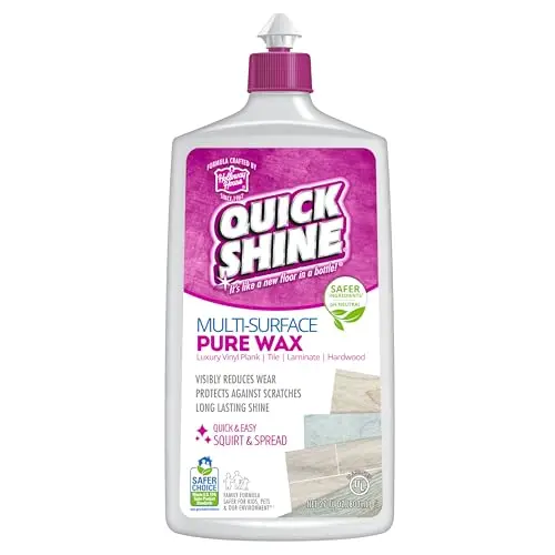 Quick Shine Pure Floor Wax bottle for hardwood floors