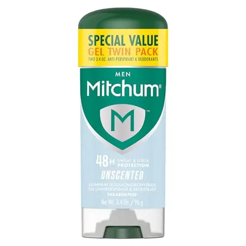 Mitchum Men's Triple Odor Protection Antiperspirant Deodorant clear gel