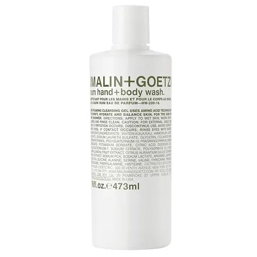 Malin + Goetz Rum Hand & Body Wash bottle