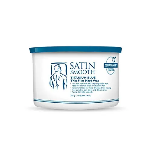 Satin Smooth Titanium Blue thin film hard wax