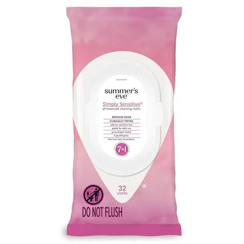 Summer's Eve Simply Sensitive Daily Gentle Feminine Wipes pack