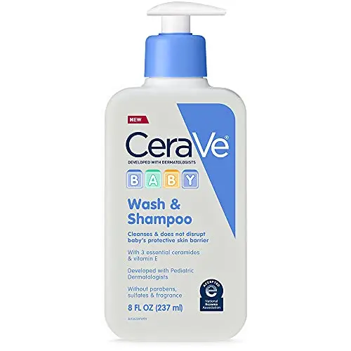 CeraVe Baby Wash and Shampoo bottle with pump