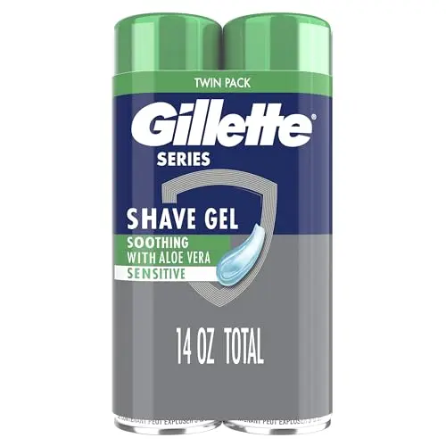 Gillette Series Sensitive 3X Action Shave Gel twin pack