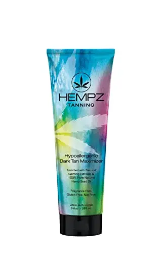 HEMPZ Hypoallergenic Dark Tan Maximizer Lotion Bottle