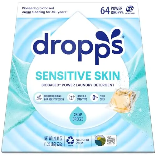 Dropps Sensitive Skin Laundry Detergent Pods package