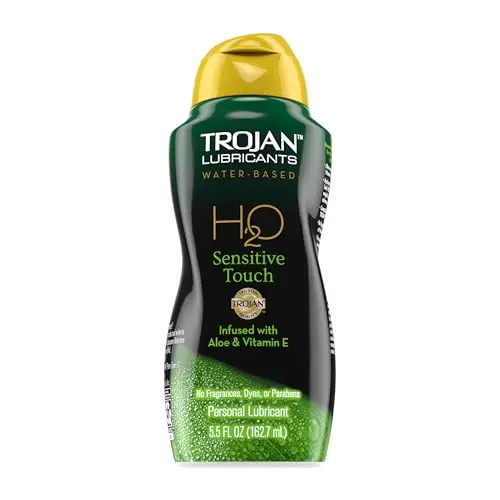 Trojan H2O Sensitive Touch Water-Based Lubricant bottle