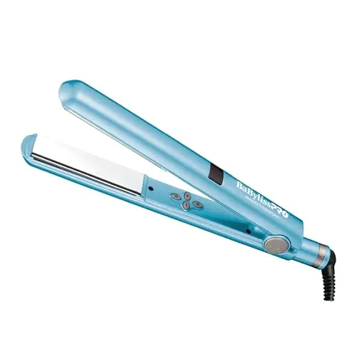 BaBylissPRO nano titanium digital hair straightener with floating plates