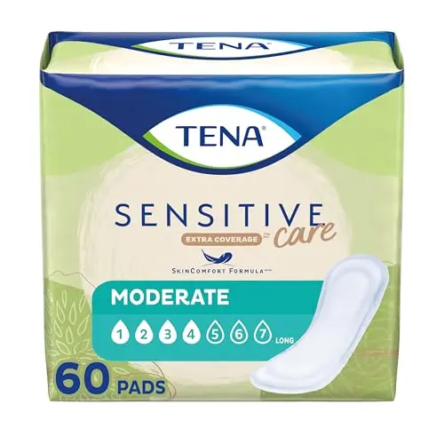 TENA Sensitive Care Extra Coverage Moderate Long Incontinence Pads for daily use