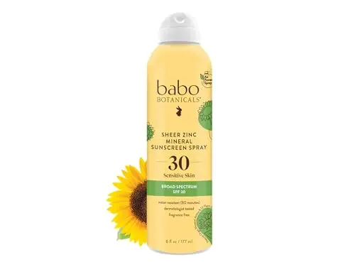 Babo Botanicals Sheer Zinc Continuous Sunscreen Spray SPF30