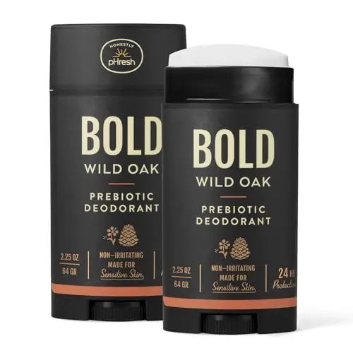 Honestly pHresh Prebiotic Natural Deodorant for Men in Bold Wild Oak scent