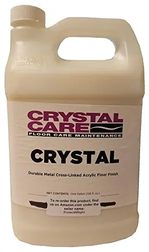 Crystal Metal Cross-linked Acrylic Floor Finish gallon container