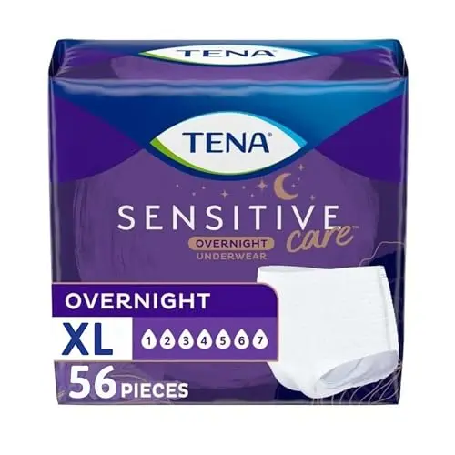 TENA Sensitive Care Overnight Incontinence Underwear for Women
