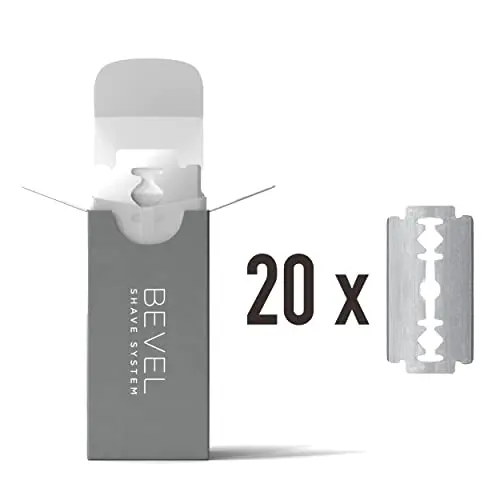 Bevel Safety Razor Replacement Blades 20-pack
