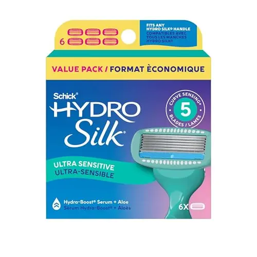 Schick Hydro Silk Sensitive women's razor blade refills pack