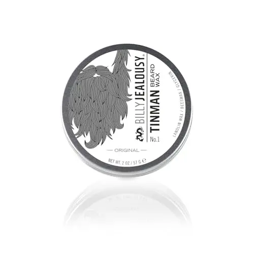 Billy Jealousy Tinman Beard Wax with Light Hold in a tin