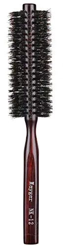 PERFEHAIR soft boar bristle round brush for blow drying fine thin hair