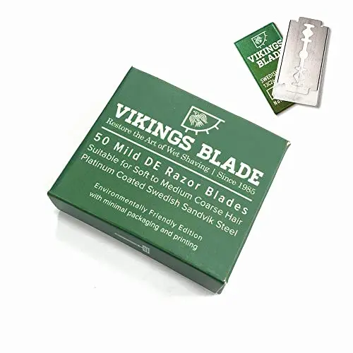 VIKINGS BLADE Double Edge Safety Razor Blades 50-pack