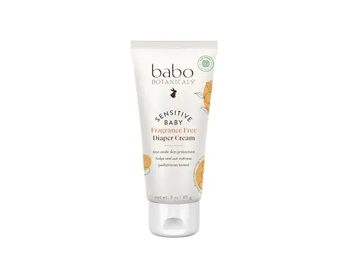 Babo Botanicals Sensitive Baby Zinc Diaper Cream tube