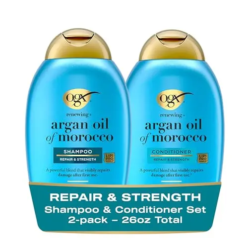 OGX Argan Oil of Morocco Shampoo and Conditioner set for dry damaged hair