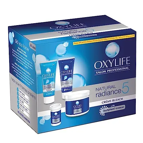 OxyLife Natural Radiance 5 Creme Bleach tub for face