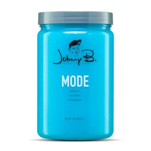 JOHNNY B. Mode Hair Styling Gel in a large 32-ounce pump bottle