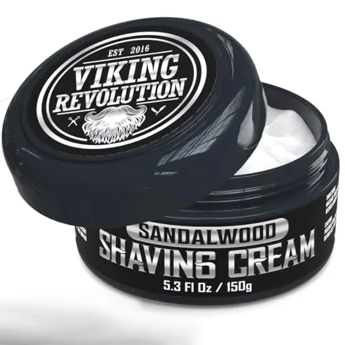 Viking Revolution Sandalwood Shaving Cream jar