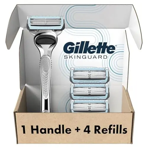 Gillette SkinGuard razor for men with sensitive skin and razor bumps