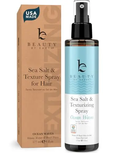 Beauty by Earth Sea Salt Spray for textured beach waves and volume